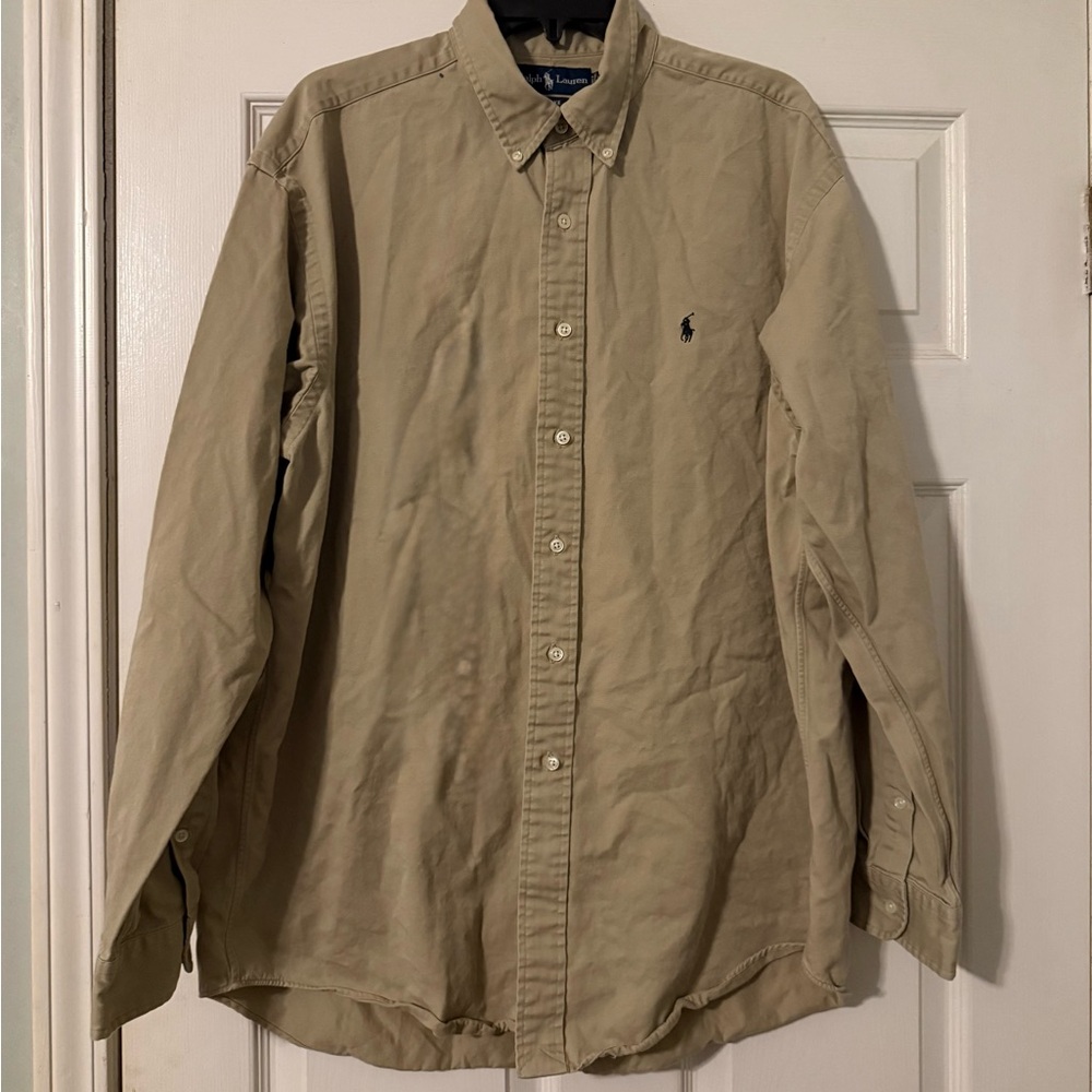 Ralph Lauren- Blake- Button Shirt. XL. Small mark on back of collar